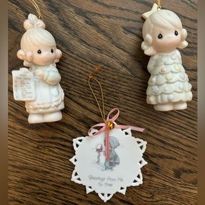3 Precious Moments Christmas Ornaments